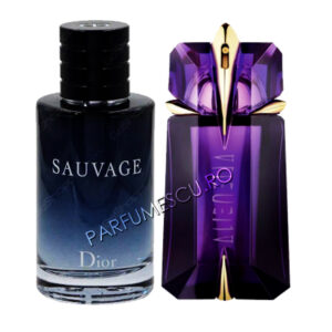 set cadou dior sauvage si thierry mugler alien tester