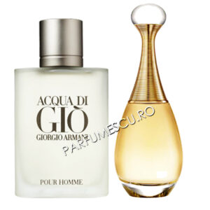 set cadou giorgio armani acqua di gio si christian dior j adore tester
