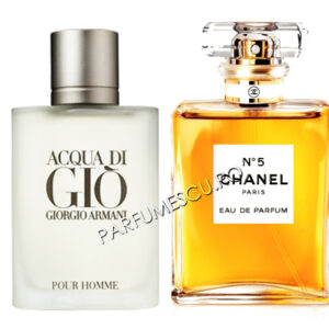 set cadou giorgio armani acqua di gio si coco chanel no 5 tester