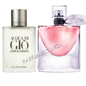 set cadou giorgio armani acqua di gio si lancome la vie est belle tester