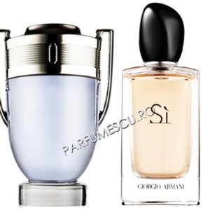 set cadou paco rabanne invictus si giorgio armani si tester