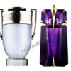 set cadou paco rabanne invictus si thierry mugler alien tester