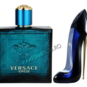 set cadou versace eros si carolina herrera good girl tester