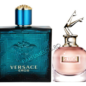 set cadou versace eros si jean paul gaultier scandal tester